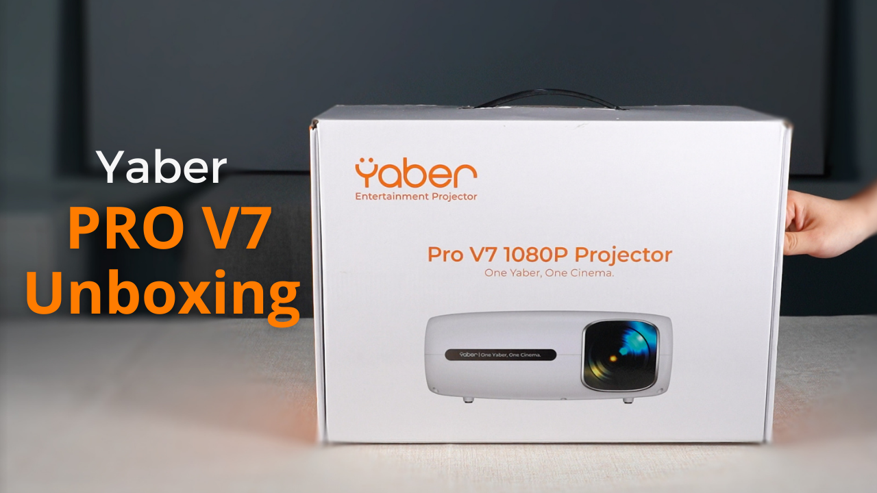 Yaber Pro V7 1080pプロジェクターアンボックス&レビュー(新規 Yaber Pro V7 1080pプロジェクターアンボックス&レビュー(新規