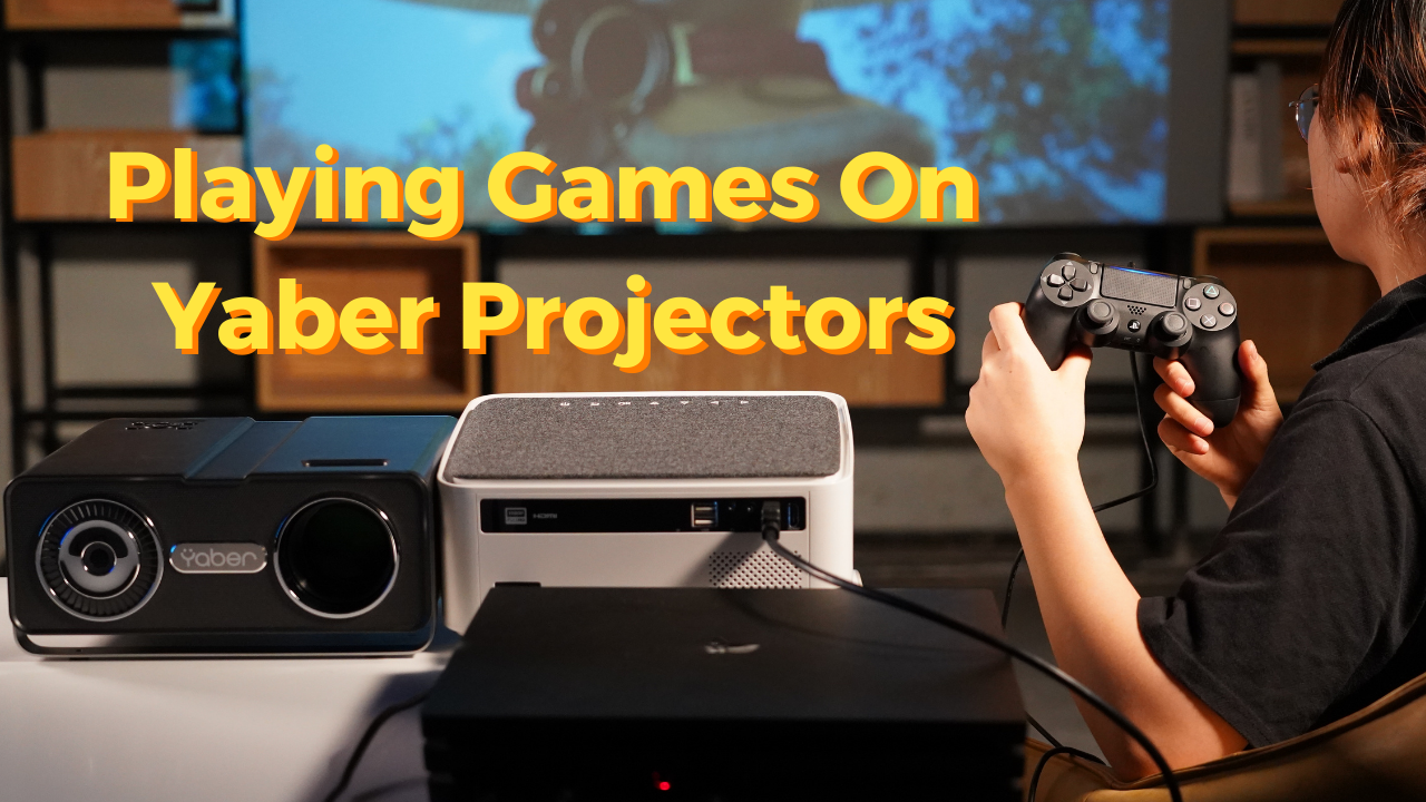 Playing games on Yaber 1080p Projector!