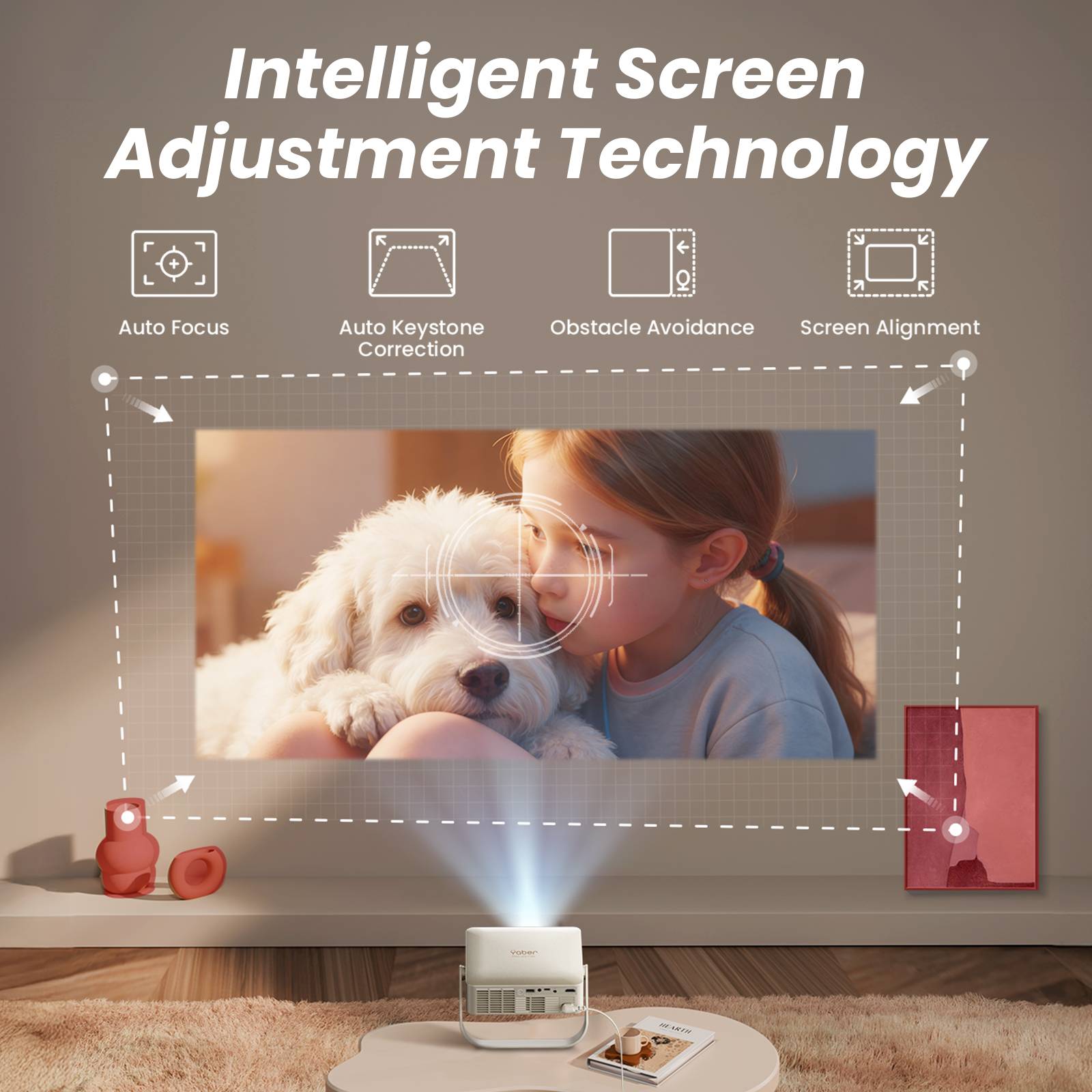 Yaber L1 Pro Portable Cinema | 330° Rotation, Native 1080P Go Anywhere