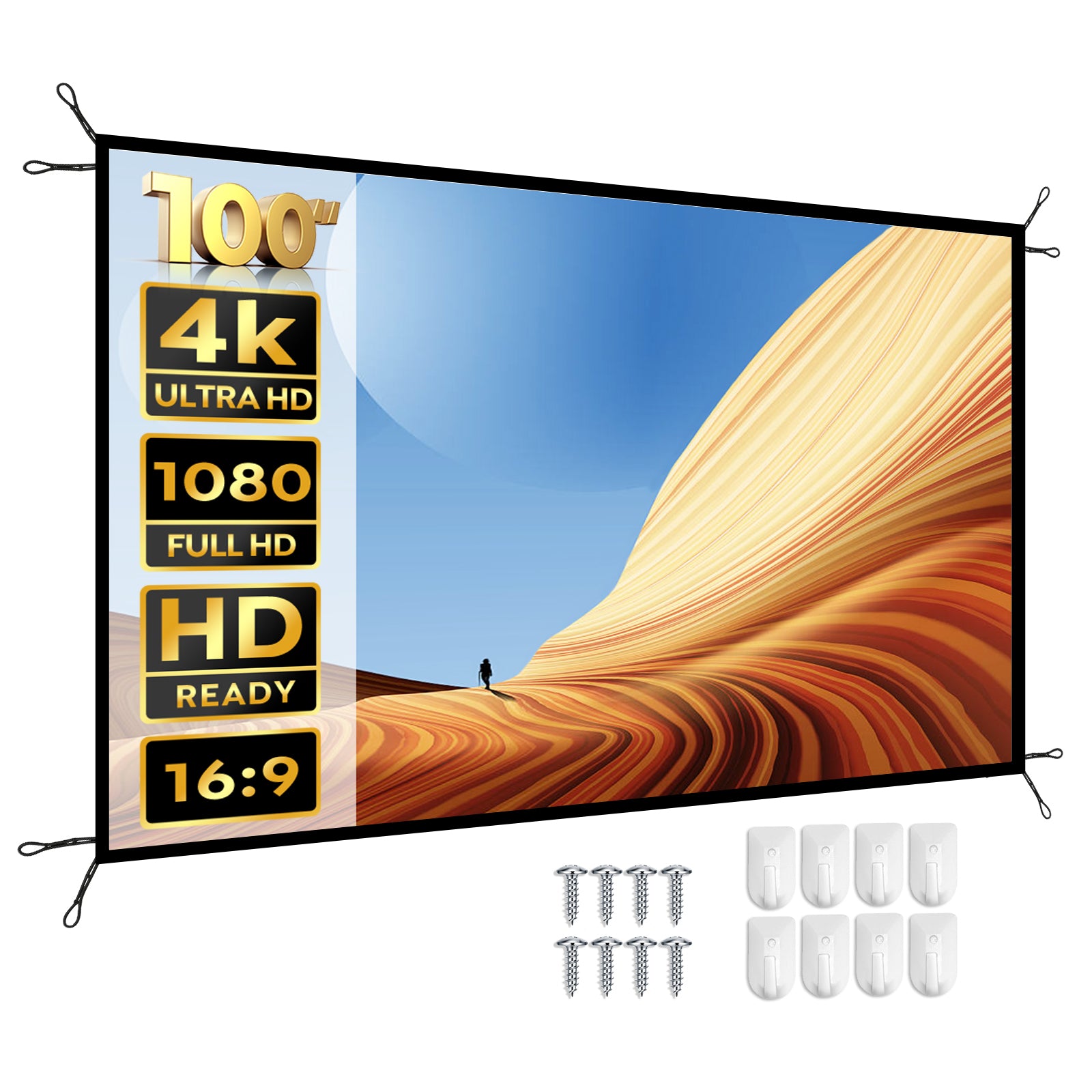 Outdoor Projector Screen YS-100F - YABER Entertainment Projector