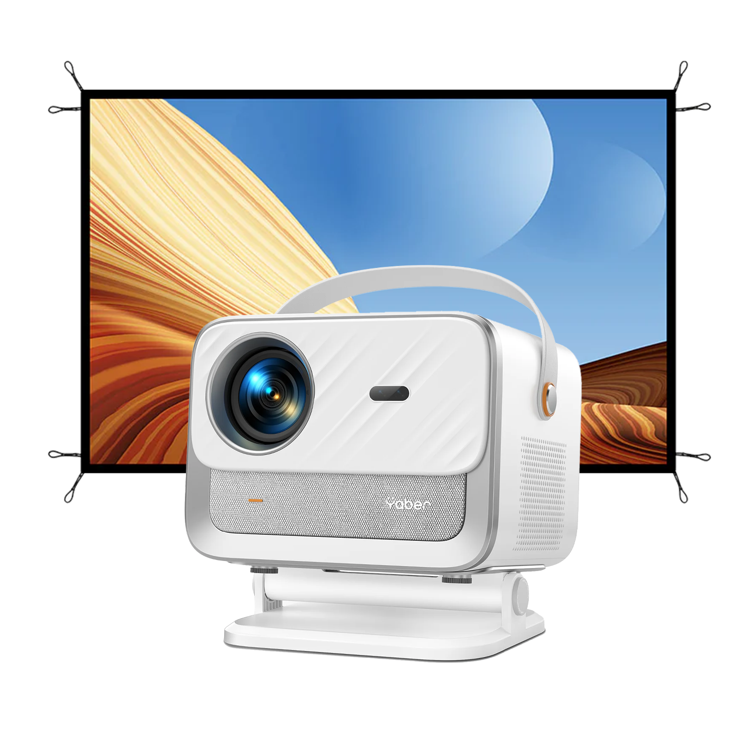 yaber v12 home cinema projector and screen kit get more discount