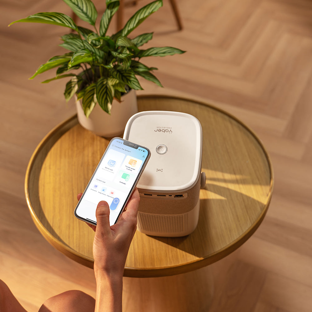 Connect the T2 to your smartphone via the Yaber App for seamless screen mirroring, remote control, and NFC.