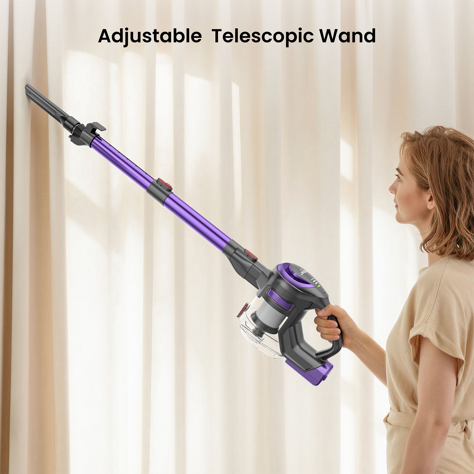 yaber L10 vaccum with adjustable telescopic wand