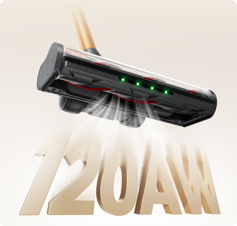 yaber-P20-cordless-vaccum-120AW-measured-suction-power