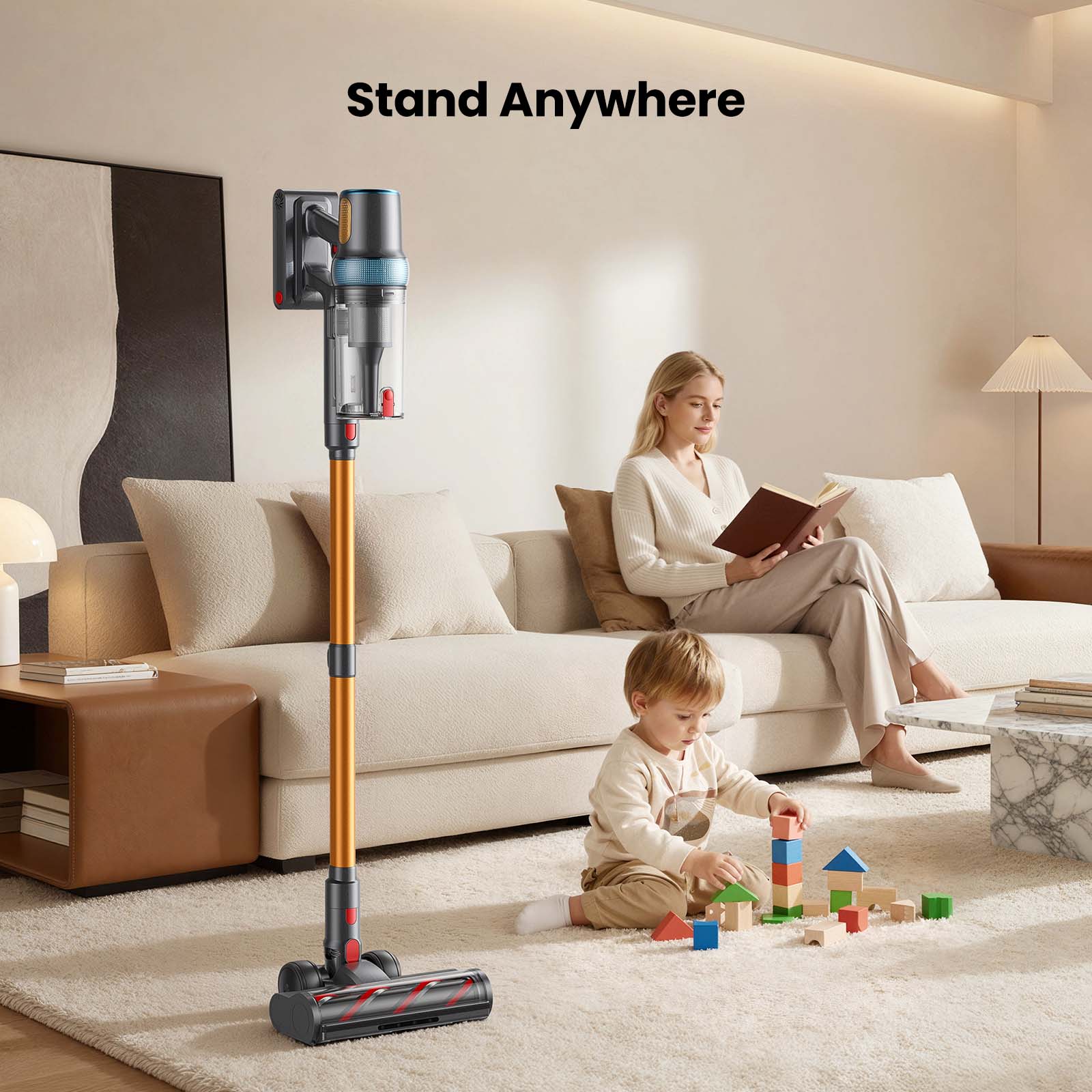 yaber p20 cordless vaccum stand anywhere