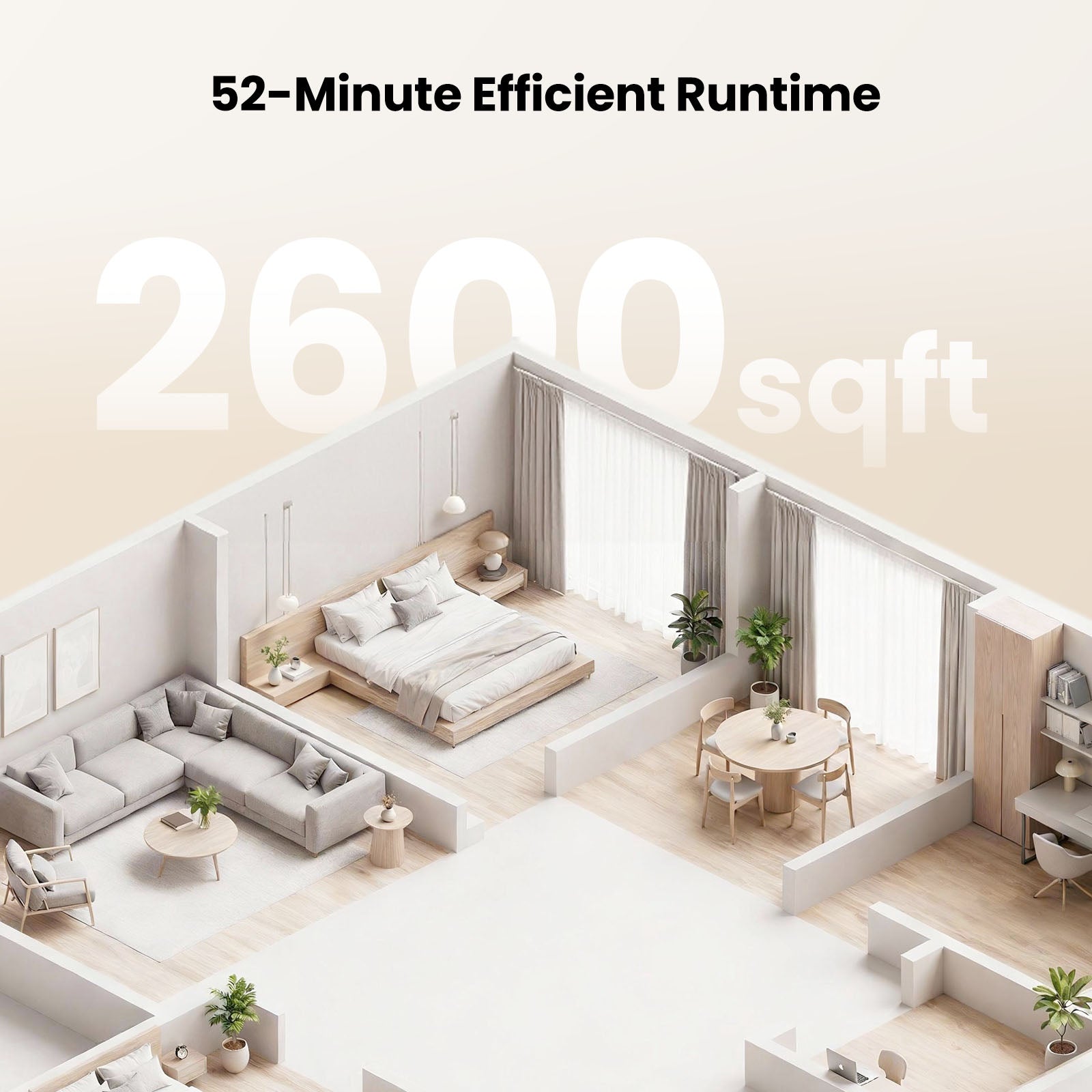 yaber p20 vaccum cleaner 52mins efficient runtime