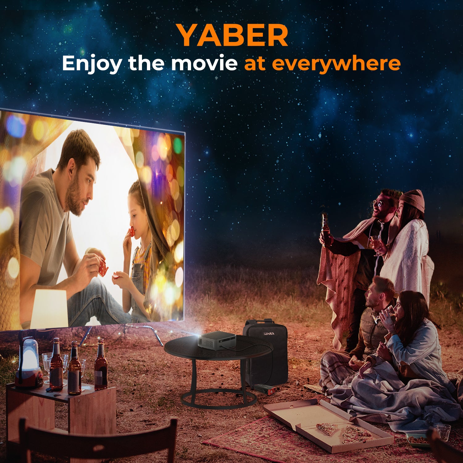 YABER PROJECTOR PRO U6 (AOSP) - YABER Home Projector, Entertaiment Projector
