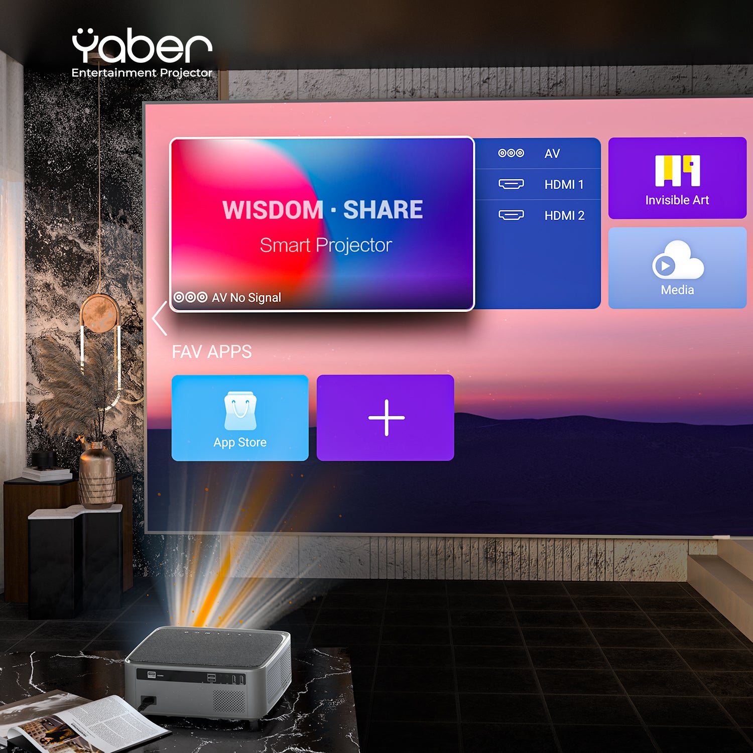 YABER PROJECTOR PRO U6 (AOSP) - YABER Home Projector, Entertaiment Projector